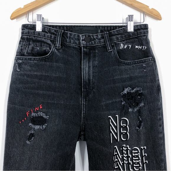 Denim X Alexander Wang Cult Straight Leg Jean No After Party Size 28 Made in USA - Picture 4 of 16